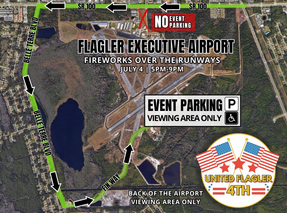 Map of rear Airport Parking